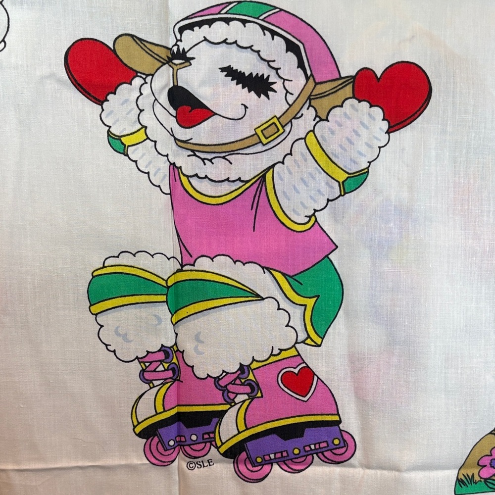 Lamb Chop & Friends 1994 Cartoon Print cotton 71 x 46 208‎